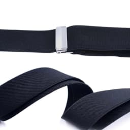 Hip-Clip Suspenders for Men Heavy Duty Big Tall 3.5cm 2 Clips Adjustable Elastic Trouser Braces Strap Belt Gifts for Dad Husband