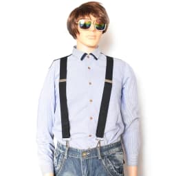 Men's Suspenders 3.5cm X-back 4 Swivel Metal Clip Hooks Adjustable Elastic Trouser Braces Fashion Gifts for Men Dad Husband