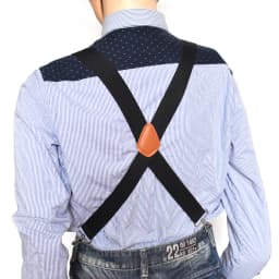 Men's Suspenders 3.5cm X-back 4 Swivel Metal Clip Hooks Adjustable Elastic Trouser Braces Fashion Gifts for Men Dad Husband