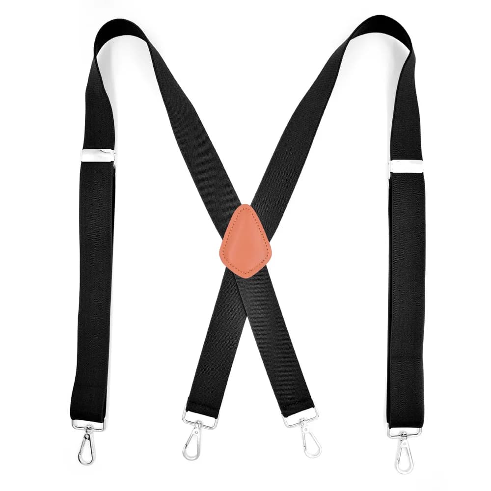 Men's Suspenders 3.5cm X-back 4 Swivel Metal Clip Hooks Adjustable Elastic Trouser Braces Fashion Gifts for Men Dad Husband