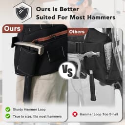 Leather Tool Vest for Men – Adjustable 37-Pocket Work Vest for Electricians, Carpenters, and Construction Workers