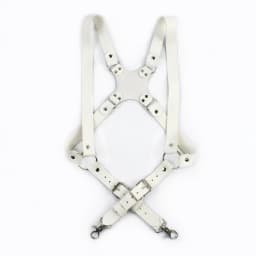 Deepeel 2.5cm Wide Faux Leather Men's Suspenders 2 Clip Hooks Adjust Strap Harness Man Braces Adult Costume Suspender Jockstrap