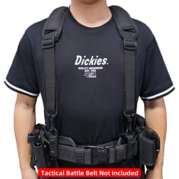 MeloTough Tactical Harness Tactical Suspenders 1.5 inch Police Suspenders for Duty Belt Suspender Adjuster Braces For Man