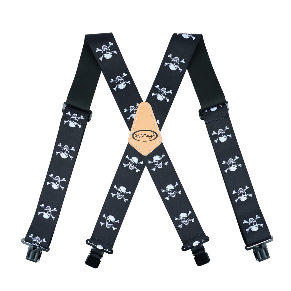 Suspenders Man For Pants 2" Wide Adjustable and Elastic Braces X Shape With Strong Clips - Heavy Duty Elastic Braces For Men
