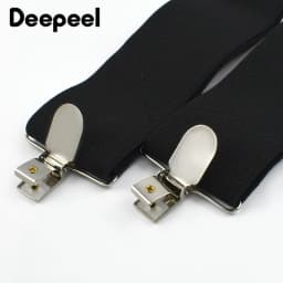 1Pc 5cm Wide Adult Men's Suspender X-Type 4 Clips Adjust Strap Elastic Braces Men Harness Man Suspenders Accessories for Pants