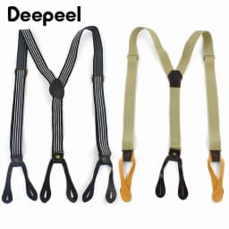 Deepeel 2.5*110cm Retro Adult Men's Suspenders Button Y-Shaped Unisex Braces Adjust Elastic Anti-Slip Strap Pants Male Jockstrap