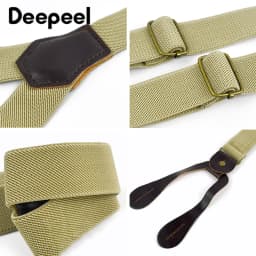 Deepeel 2.5*110cm Retro Adult Men's Suspenders Button Y-Shaped Unisex Braces Adjust Elastic Anti-Slip Strap Pants Male Jockstrap