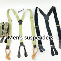 Deepeel 2.5*110cm Retro Adult Men's Suspenders Button Y-Shaped Unisex Braces Adjust Elastic Anti-Slip Strap Pants Male Jockstrap