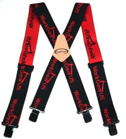 MELOTOUGH Men's Suspenders Fully Elastic 2 Inch Wide X Back Heavy Duty Work Suspenders Braces For Men Tool Belt Suspender