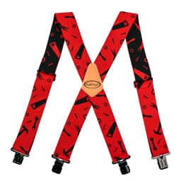 MELOTOUGH Men's Suspenders Fully Elastic 2 Inch Wide X Back Heavy Duty Work Suspenders Braces For Men Tool Belt Suspender