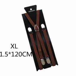 4 Clips On 1.5CM Wide Men Suspenders Women Elastic Adjustable Adult Braces Suspender Kids Children Boys Girls Accessories