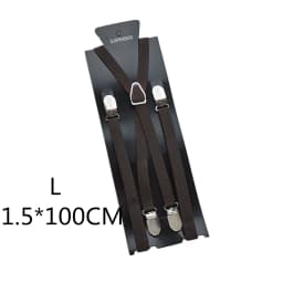 4 Clips On 1.5CM Wide Men Suspenders Women Elastic Adjustable Adult Braces Suspender Kids Children Boys Girls Accessories