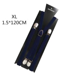 4 Clips On 1.5CM Wide Men Suspenders Women Elastic Adjustable Adult Braces Suspender Kids Children Boys Girls Accessories
