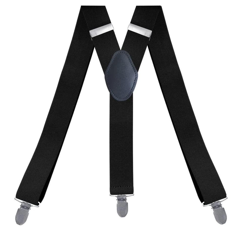 Fashion Suspenders for Men Women 3.5cm Y-Back 3 Clips Adjustable Elastic Shirt Trouser Braces Strap Belt Gifts for Dad Husband