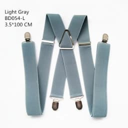 Solid Color Unisex Adult Suspenders Men XXL Large Size 3.5 cm Wide Adjustable Elastic 4 Clips X Back Women Trousers Braces Party