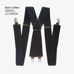 Solid Color Unisex Adult Suspenders Men XXL Large Size 3.5 cm Wide Adjustable Elastic 4 Clips X Back Women Trousers Braces Party