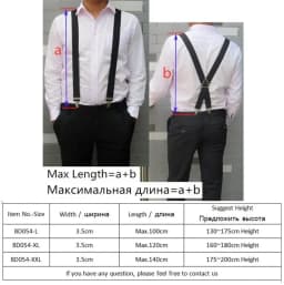 Solid Color Unisex Adult Suspenders Men XXL Large Size 3.5 cm Wide Adjustable Elastic 4 Clips X Back Women Trousers Braces Party