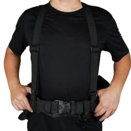 KUNN Tactical Suspenders Police Duty Belt Harness for Men,1.5 Inch Adjustable Tool Belt Suspender with 4 Loop Attachments