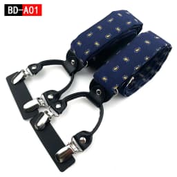 Men's Fashion Accessories Suspenders Trouser Braces 3.5cm Wide Y-Back 6 Clips Wedding Party Event Gifts for Dad Father Husband