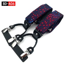 Men's Fashion Accessories Suspenders Trouser Braces 3.5cm Wide Y-Back 6 Clips Wedding Party Event Gifts for Dad Father Husband