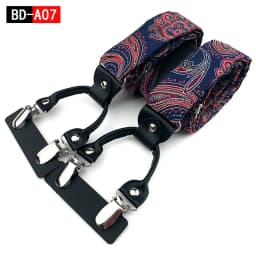 Men's Fashion Accessories Suspenders Trouser Braces 3.5cm Wide Y-Back 6 Clips Wedding Party Event Gifts for Dad Father Husband