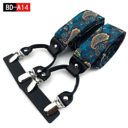 Men's Fashion Accessories Suspenders Trouser Braces 3.5cm Wide Y-Back 6 Clips Wedding Party Event Gifts for Dad Father Husband