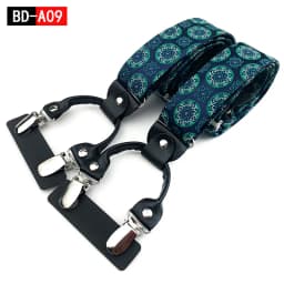 Men's Fashion Accessories Suspenders Trouser Braces 3.5cm Wide Y-Back 6 Clips Wedding Party Event Gifts for Dad Father Husband