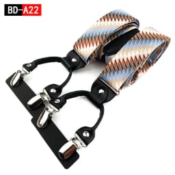 Men's Fashion Accessories Suspenders Trouser Braces 3.5cm Wide Y-Back 6 Clips Wedding Party Event Gifts for Dad Father Husband