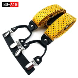 Men's Fashion Accessories Suspenders Trouser Braces 3.5cm Wide Y-Back 6 Clips Wedding Party Event Gifts for Dad Father Husband