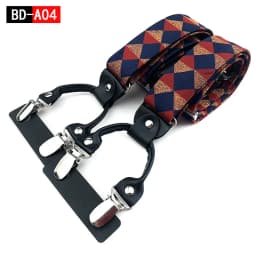 Men's Fashion Accessories Suspenders Trouser Braces 3.5cm Wide Y-Back 6 Clips Wedding Party Event Gifts for Dad Father Husband