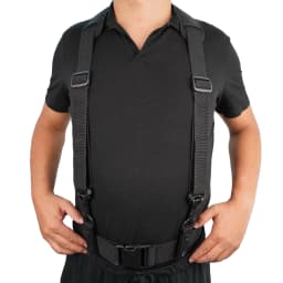 Tactical Suspender Pants Police Duty Adjustable Padded Military Braces