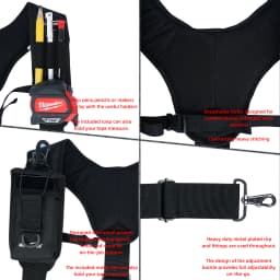 Tool Belt Suspenders Work Belt Suspenders for Men Big and Tall Construction Bag Suspenders Padded Work belt Suspenders