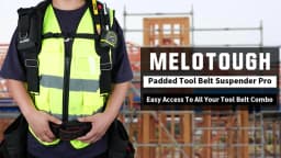 Tool Belt Suspenders Work Belt Suspenders for Men Big and Tall Construction Bag Suspenders Padded Work belt Suspenders