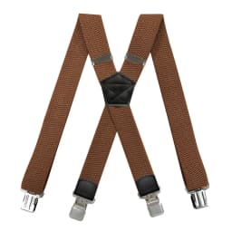 Heavy Duty Suspenders for Men Work Outdoor 3.8cm X-Back 4 Strong Clips Adjustable Elastic Trouser Braces Strap Belt