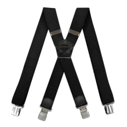 Heavy Duty Suspenders for Men Work Outdoor 3.8cm X-Back 4 Strong Clips Adjustable Elastic Trouser Braces Strap Belt