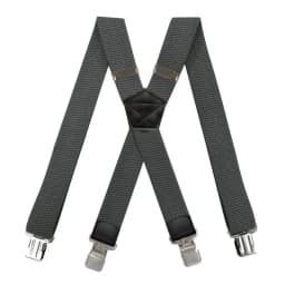 Heavy Duty Suspenders for Men Work Outdoor 3.8cm X-Back 4 Strong Clips Adjustable Elastic Trouser Braces Strap Belt