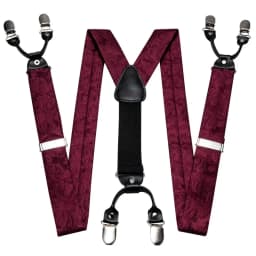 Fashion Men's Suspenders Adult Paisley Bowtie Handkerchief Cufflinks Necktie Sets Male Wedding Party Vintage Elastic Adjust