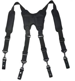 Tactical Tool Belt Suspenders 1.5 Inch Black Police Outdoor Combat Harness