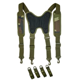 Tactical Tool Belt Suspenders 1.5 Inch Black Police Outdoor Combat Harness