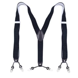 Vintage Suspenders for Men Wedding Party Formal Casual 3.5cm Wide Y Shape 6 Clips Adjustable Elastic Trouser Braces Strap Belt