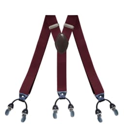 Vintage Suspenders for Men Wedding Party Formal Casual 3.5cm Wide Y Shape 6 Clips Adjustable Elastic Trouser Braces Strap Belt