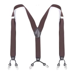 Vintage Suspenders for Men Wedding Party Formal Casual 3.5cm Wide Y Shape 6 Clips Adjustable Elastic Trouser Braces Strap Belt