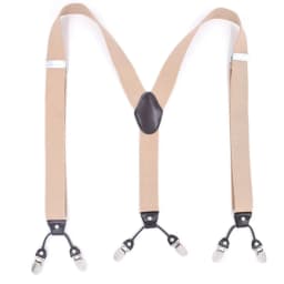 Vintage Suspenders for Men Wedding Party Formal Casual 3.5cm Wide Y Shape 6 Clips Adjustable Elastic Trouser Braces Strap Belt
