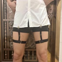 2PCS Men Shirt Stay Belt With Non-slip Locking Clips Gentleman Leg Thigh Suspender Garters Strap Elastic UniformShirt Braces