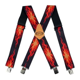 MELOTOUGH Men's Suspenders Fully Elastic 2 Inch Wide X Back Heavy Duty Work Suspenders