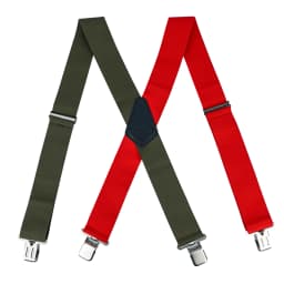 MELOTOUGH Men's Suspenders Fully Elastic 2 Inch Wide X Back Heavy Duty Work Suspenders