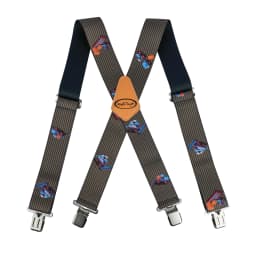 MELOTOUGH Men's Suspenders Fully Elastic 2 Inch Wide X Back Heavy Duty Work Suspenders
