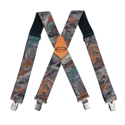 MELOTOUGH Men's Suspenders Fully Elastic 2 Inch Wide X Back Heavy Duty Work Suspenders