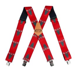 MELOTOUGH Men's Suspenders Fully Elastic 2 Inch Wide X Back Heavy Duty Work Suspenders