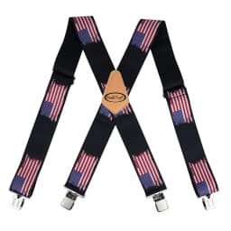 MELOTOUGH Men's Suspenders Fully Elastic 2 Inch Wide X Back Heavy Duty Work Suspenders